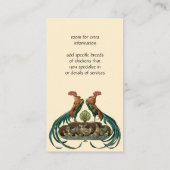 Vintage Jugendstil-Hühner und -röster Visitenkarte (Rückseite)