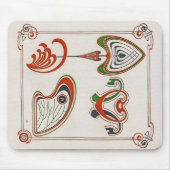 Vintage Jugendstil-Illustration von Mucha Mousepad (Vorne)