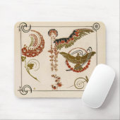 Vintage Jugendstil-Illustration von Mucha Mousepad (Mit Mouse)