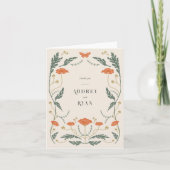 Vintage Jugendstil-Karte Dankeskarte (Vorderseite)