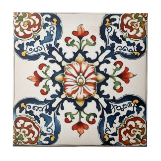 Vintage Jugendstil-Keramiken Fliese
