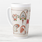 Vintage Jugendstil-Kunst von Mucha, Monogramm, Bri Milchtasse (Linke Ecke)