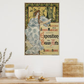 Vintage Jugendstil-Kunstausstellung Poster (Küche)