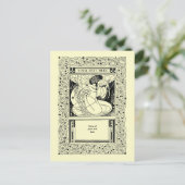 Vintage Jugendstil-/Kunststil Postkarte (Stehend Vorderseite)