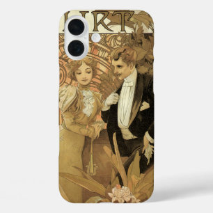 Vintage Jugendstil-Liebe Romantik, Flirt von Mucha iPhone 16 Plus Hülle