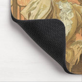 Vintage Jugendstil-Liebe Romantik, Flirt von Mucha Mousepad (Ecke)