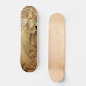 Vintage Jugendstil-Liebe Romantik, Flirt von Mucha Skateboard (Vorderseite)
