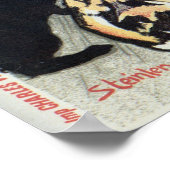 Vintage Jugendstil-Milchanzeige, Katzen, Mädchen Poster (Ecke)