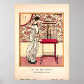 Vintage Jugendstil-Modeplatte Poster (Vorne)