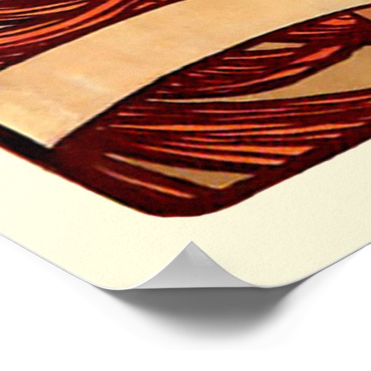 Vintage Jugendstil-Mucha Poster (Ecke)