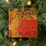 Vintage Jugendstil-Musik, La Boheme Opera, 1896 Keramikornament<br><div class="desc">Vintage Illustration Art Nouveau Poster Art Design von Adolfo Hohenstein mit La Boheme, der Oper von 1896. La Boheme ist eine italienische Musikoper in vier Akten, mit Musik und Libretto von Ruggero Leoncavallo und komponiert von Giacomo Puccini. Die Geschichte ist Set in Paris um 1830 und zeigt den Bohemischen Lebensstil...</div>