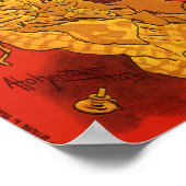 Vintage Jugendstil-Musik, La Boheme Opera, 1896 Poster (Ecke)