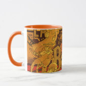 Vintage Jugendstil-Musik, La Boheme Opera, 1896 Tasse (Links)