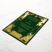 Vintage Jugendstil-Musikanlage Grenzen Folieneinladung (Gedreht)