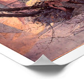 Vintage Jugendstil-Osterfest Glockenturm Erwachen Poster (Ecke)