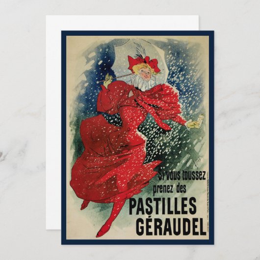 Vintage Jugendstil-Pastilles Geraudel Husten Tropf (Vorne/Hinten)