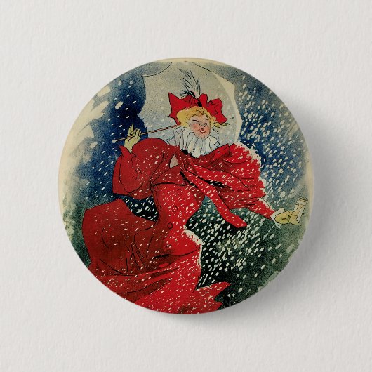 Vintage Jugendstil-Pastilles Geraudel Husten Tropf Button (Vorderseite)