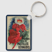Vintage Jugendstil-Pastilles Geraudel Husten Tropf Schlüsselanhänger (Rückseite)