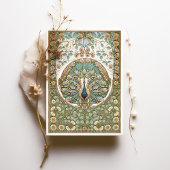 Vintage Jugendstil-Pfauenhochzeit Einladung