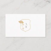 Vintage Jugendstil-Platzkarte Platzkarte (Rückseite)