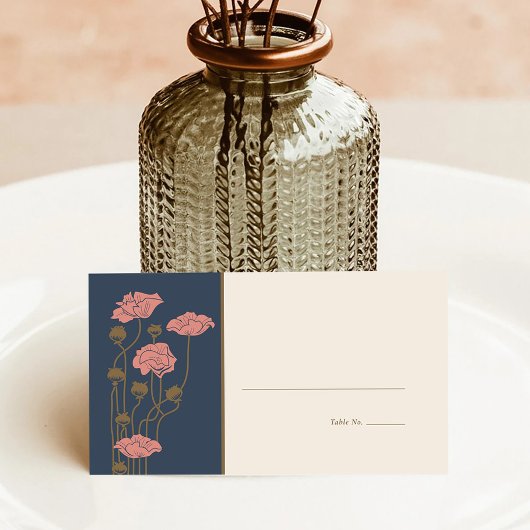 Vintage Jugendstil-Platzkarte Platzkarte