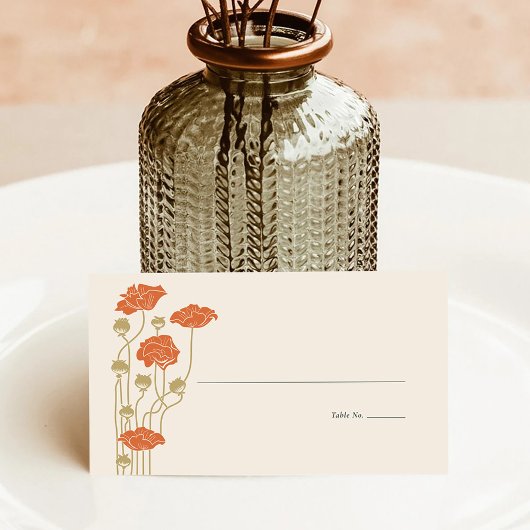 Vintage Jugendstil-Platzkarte Platzkarte