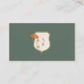 Vintage Jugendstil-Platzkarte Platzkarte (Rückseite)