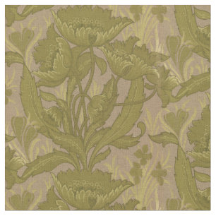 Vintage Jugendstil-Poppies Blumenmuster Stoff