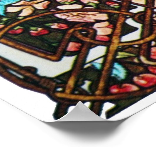 Vintage Jugendstil Poster (Ecke)