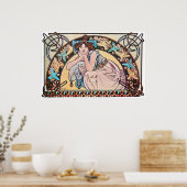 Vintage Jugendstil Poster (Küche)