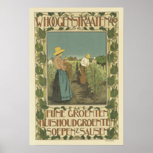 Vintage Jugendstil-Poster - Landwirtschaft Poster