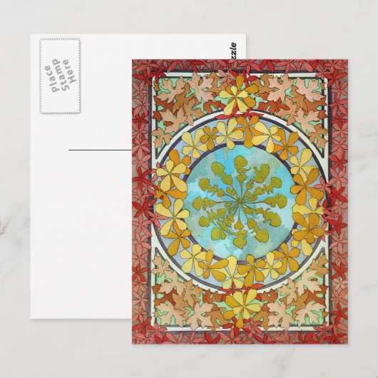 Vintage Jugendstil Postkarte (Vorne/Hinten)