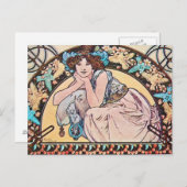 Vintage Jugendstil Postkarte (Vorne/Hinten)