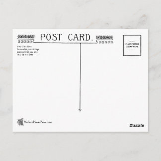 Vintage Jugendstil-Postkarte Zurück Postkarte