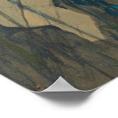 Vintage Jugendstil-Printwerbung, Retro Poster (Ecke)