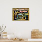 Vintage Jugendstil-Radwerbung Poster (Küche)