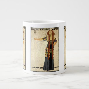 Vintage Jugendstil Richard Strauß-Woche, München Jumbo-Tasse