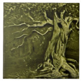 Vintage Jugendstil-Ristorante La Lanchetta Fliese (Vorderseite)