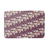 Vintage Jugendstil-Rose Badematte (Vorderseite)