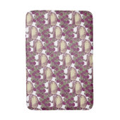 Vintage Jugendstil-Rose Badematte (Vorderseite Vertikal)