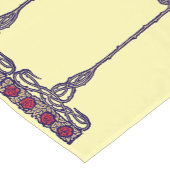 Vintage Jugendstil-Rose Bush Frieze Kurzer Tischläufer (Ecke)