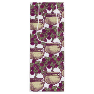 Vintage Jugendstil-Rose Geschenktüte Für Weinflaschen