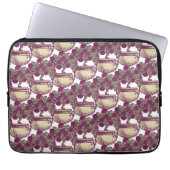 Vintage Jugendstil-Rose Laptopschutzhülle (Vorderseite)