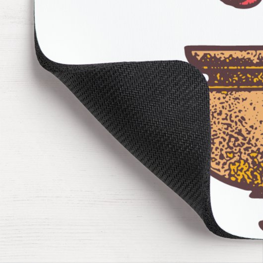 Vintage Jugendstil-Rose Mousepad (Ecke)