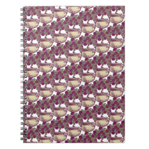 Vintage Jugendstil-Rose Notizblock