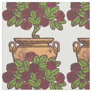 Vintage Jugendstil-Rose Stoff