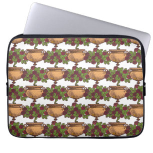 Vintage Jugendstil-Rosebustapete Laptopschutzhülle