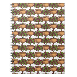 Vintage Jugendstil-Rosebustapete Notizblock