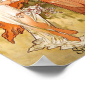 Vintage Jugendstil-Saison Vier Beauties Poster (Ecke)