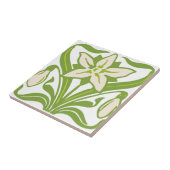 Vintage Jugendstil-Schneeschuhwanderung Fliese (Seite)